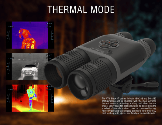 ATN BinoX 4T 384 1.25-5x Smart HD Thermal Binoculars w/ Laser Rangefinder