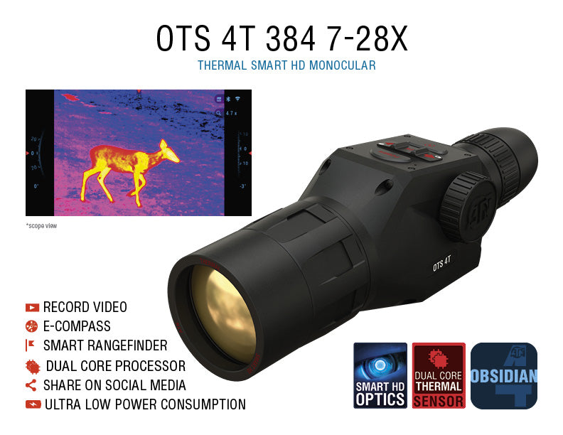 ATN OTS 4T 384 7-28x  Thermal Smart HD Monocular